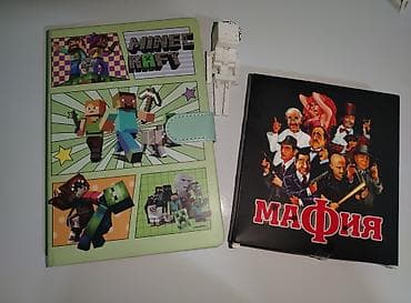 Məhsul dəsti: “Minecraft” motivli dəftər/planer + “Mafiya” stolüstü