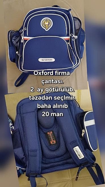 məktəbli çanta: Məktəb çantaları – müxtəlif modellər 1) OXFORD firma çantası - Rəng — 2