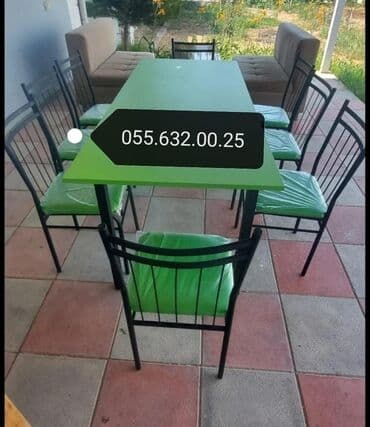 mdf satışı: Mətbəx üçün, Yeni, Açılmayan, Kvadrat masa, 4 stul — 29