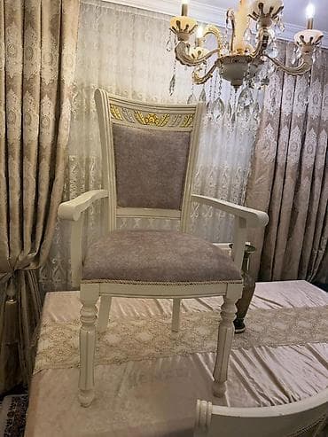 stul: Qonaq otağı üçün, Açılmayan, Dördbucaq masa, 6 stul — 3