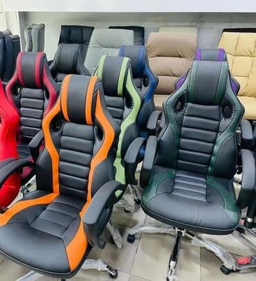 стул на колесиках: Новый, С колесиками, Рукояти регулируются, Кожзаменитель — 8