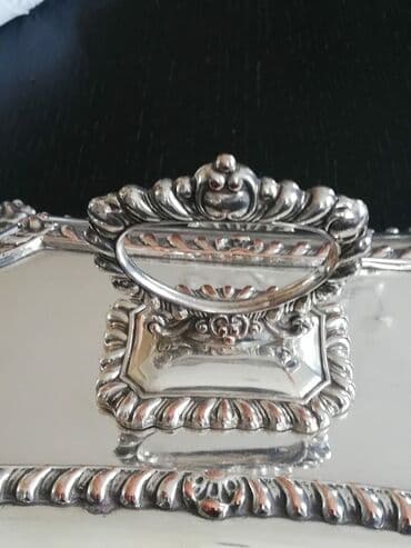 mis samovarlar: Boşqab, 1900 il, Mis — 3