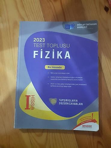 Məhsul: “2023 Test Toplusu – Fizika (I hissə)” Nəşriyyat: Dövlət lalafo.az -da Məhsul: “2023 Test Toplusu – Fizika (I hissə)” Nəşriyyat: Dövlət
