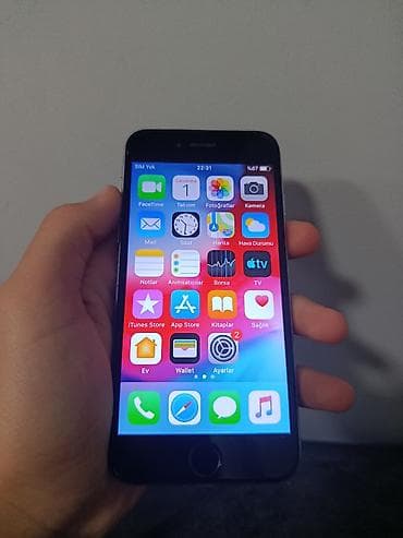 iphon 6 plus: IPhone 6, 16 GB, Qara, Barmaq izi — 1