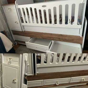 Oğlan və qız üçün, İşlənmiş, Dördbucaq, Beşik, Dəstsiz, Matras ilə, Yellənmə mexanizm ilə