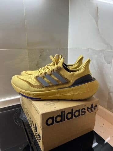 adidas qaçış üçün qadın krossovkaları: Adidas Ultraboost kişi qaçış krossovkası - Rəng: sarı (xardal — 4