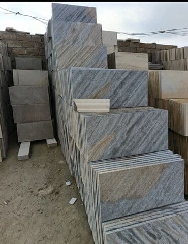 mermer pilleken: Qumdaşı fasad plitələri - Material: təbii qumdaşı - İstifadə — 32