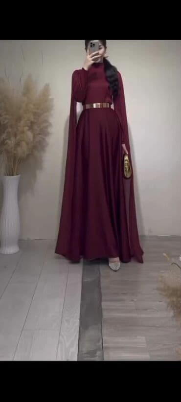 rabia hicab butik instagram: Qırmızı-bordo rəngdə zərif ziyafət geyimi Hicablı xanımlar üçün əlavə — 1