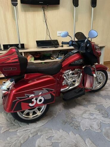 putu maşın: Uşaq üçün elektrikli motosiklet – üçtəkərli kruizer tipli model - — 4