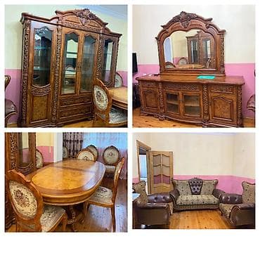 set mebel: Endirim olundu: 800 AZN Perla brendinin zərif oyma detallı klassik — 1