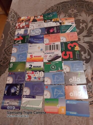 где купить марки для коллекции: Nömrə kartları, internet kartları, telefon danışıq kartları.Kolleksiya — 1