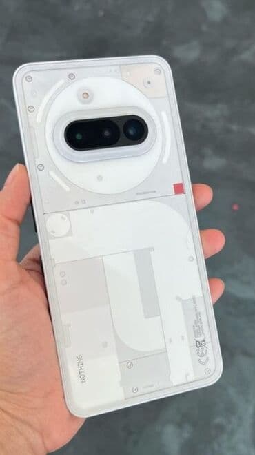 Fly: Nothing Phone 3a – ağ rəng, Glyph arxa işıq paneli ilə - Ekran: 6.8" — 3