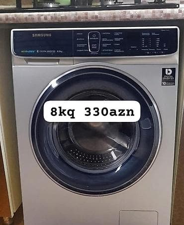 panel radiator: Samsung paltaryuyan maşın – ön yükləməli, 8 kq tutum. Xüsusiyyətlər — 1