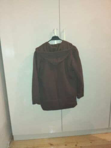 böyük ölçülü kişi ayaqqabısı: Qəhvəyi rəngdə idman dəsti - 2 hissəli: kapüşonlu, fermuarlı svitşot — 4