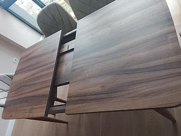 apşifka taxta: Mətbəx üçün, Yeni, Açılan, Dördbucaq masa, 6 stul — 3