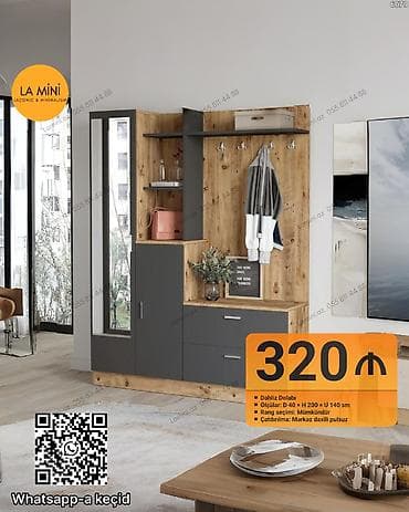 dəhliz dolab: Dəhliz dolabı – LA Mini (Laconic & Minimalism) - Komplekt — 1