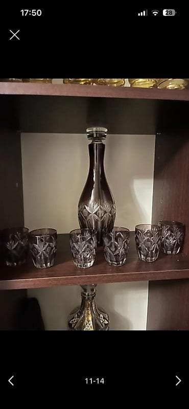 əl dreli: Klassik şüşə/qədəh dəsti - Tərkib: 3 müxtəlif servis 1) Kəpənək — 3