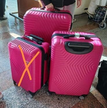 купить бу чемодан: Çemodan bir dəfə gətirilib tək tekde cutde ucuz satilir — 1