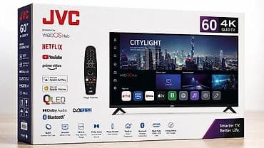 tv box smart: Yeni Televizor JVC QLED 75" 4K (3840x2160), Pulsuz çatdırılma — 4