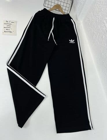 зеленые мужские спортивные костюмы: Спортивные Мужские брюки, Adidas, цвет - Черный — 3