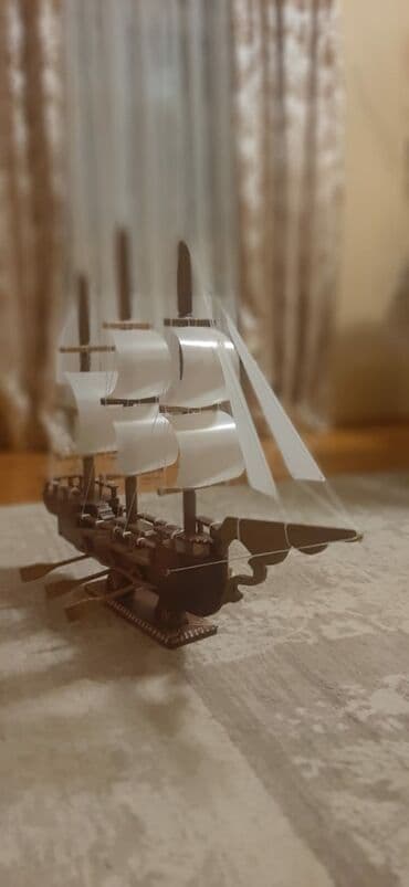 антикварные часы настенные: Taxta yelkənli gəmi maketi - Material: tamamilə ağacdan hazırlanmış — 5