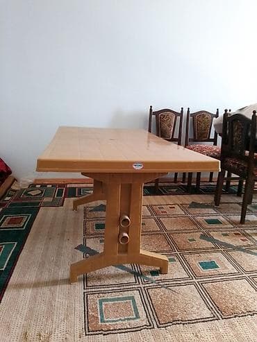 piknik oturacaq: Plastik masa və oturacaq dəsti, çox qısa zaman ev şəraitində səliqəli — 6