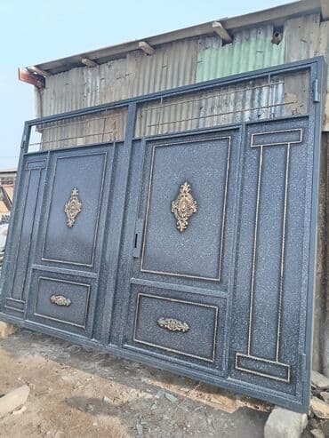 Darvazalar və aksesuarlar: Dəmir Həyət darvazası, Yana açılan, Mexaniki, rəng - Mavi — 9