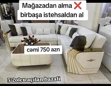 Yeni, Künc divan, Qonaq otağı üçün, Açılan
