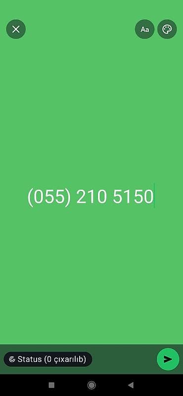 Xidmət: WhatsApp status üçün mətn paylaşımı/elan dizaynı Təsvir: - — 1
