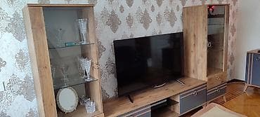 mebel desdi: Qonaq otağı dəsti - Material: ağac teksturalı MDF/LDSP kombinasiya — 6