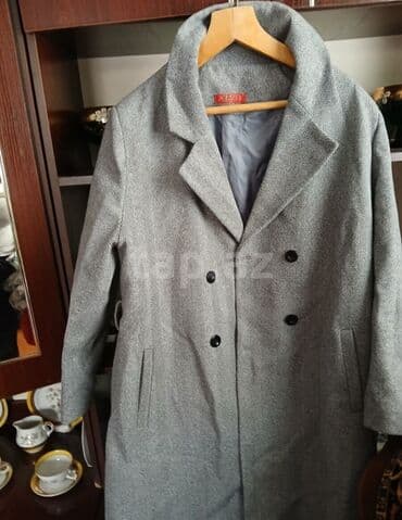 Bıçaqlar: Palto, 3XL, rəng - Boz — 2