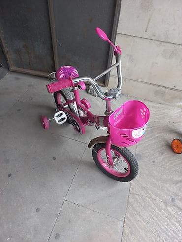 26 lik velosiped: Uşaq velosipedi – 12 düym - Rəng: çəhrayı - Ölçü: 12" təkərlər — 1