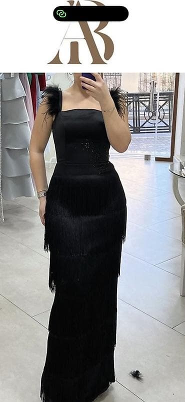 kirayə geyim: Qara axşam geyimi – fransız zərifliyi ruhunda - Rəng: dərin qara - — 1