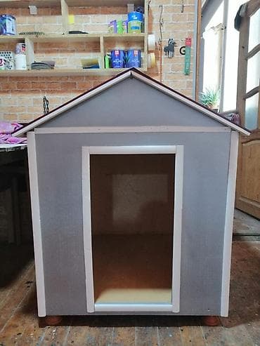 itlər üçün: İt evi – taxta karkaslı, ikitərəfli maili damlı. Xüsusiyyətlər: - — 6