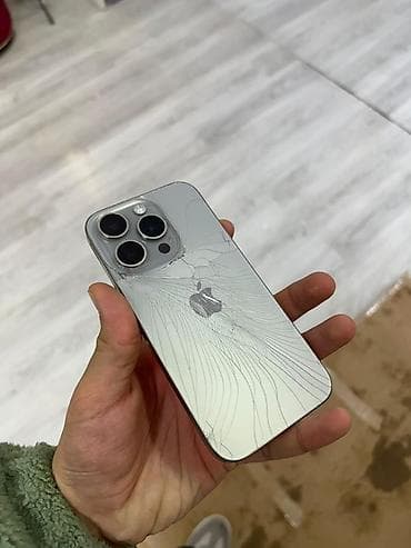 samsung a50 plata: IPhone 15 Pro, 128 GB, Gümüşü, Qırıq — 2