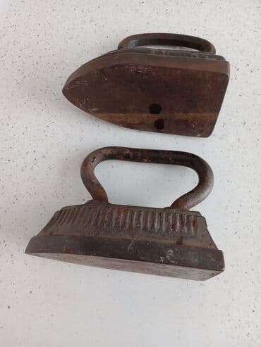 qədimi qəpiklər: SSRİ vaxtından qalma ANTİKVAR qədmi ağır ütülər. İkisi bir yerdə — 3