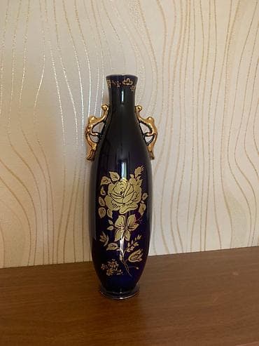 Cex malı,original kobalt,vaza,hündürlük 38 sm,teze,qiymet bir vazaya