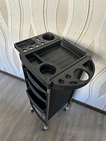 Salon üçün təşkilatçı/ustanın servis arabası - Rəng: qara - Material — 4