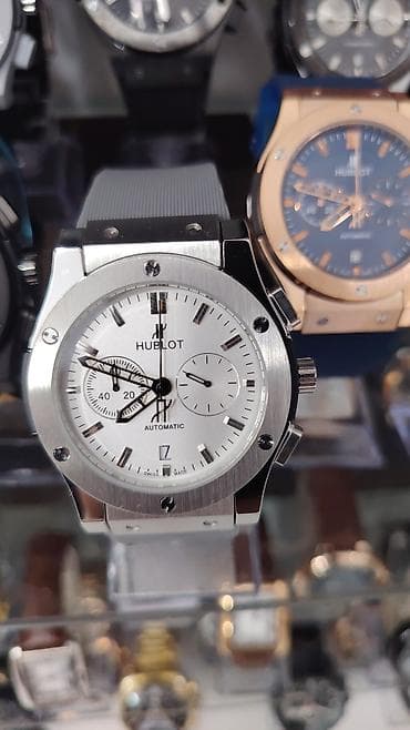 Hublot tərzində avtomatik kişi qol saatları - Korpus: Qara və ya — 8