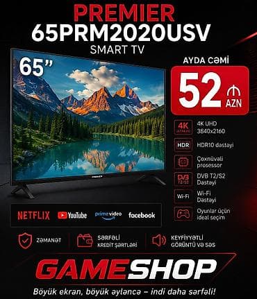 iphone 11 dublikat: Premier 65PRM2020USV Smart TV – 65" - Ekran: 65", 4K UHD (3840×2160) — 1
