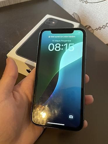 IPhone 11, 64 GB, Qara, Simsiz şarj