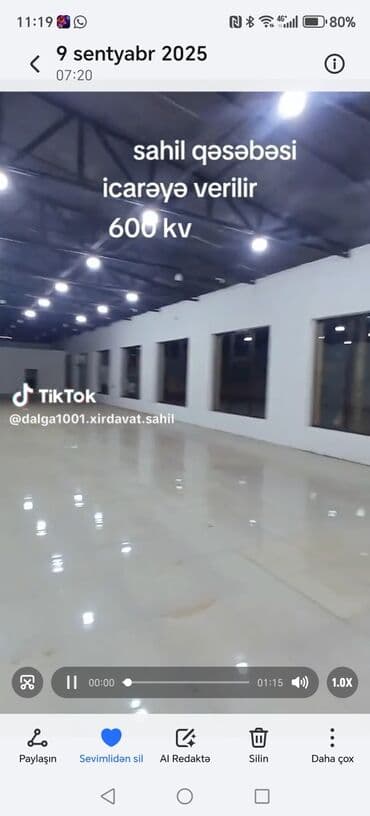 аренда квартир в баку за 300 манат: İcarəyə uyğun geniş kommersiya məkanı - Böyük vitrinli şüşə önlük və — 8