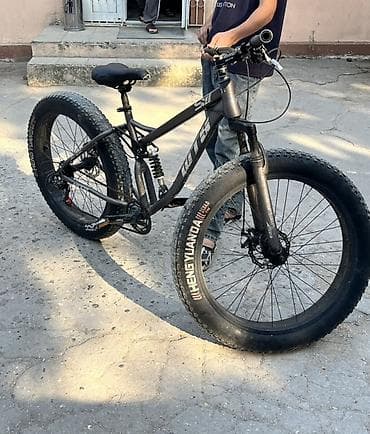 Fat Bike dağ velosipedi – tam asma (full-suspension) çərçivə və qalın lalafo.az -da Fat Bike dağ velosipedi – tam asma (full-suspension) çərçivə və qalın
