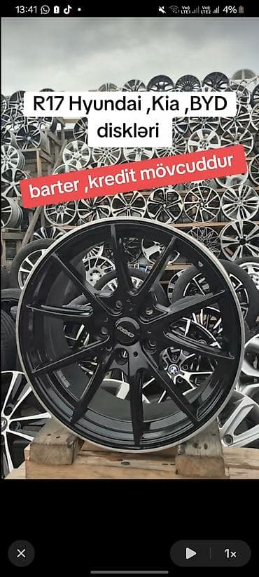 masin sat: R17 yüngül lehimli disklər – Hyundai, Kia və BYD modelləri üçün disk — 2