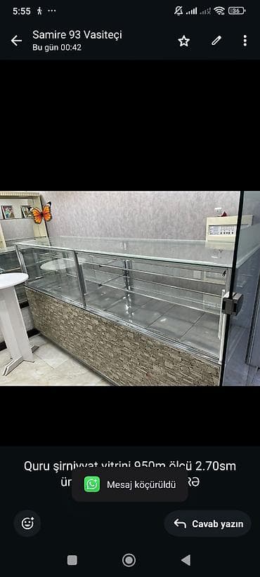 Quru şirniyyat vitrini 950m ölçü 2.70sm ünvan Əhmədli. SAMİRƏ