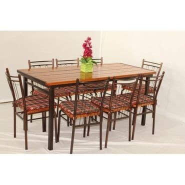 demir stol stul: Balkon üçün, Yeni, Açılmayan, Dördbucaq masa, 8 stul — 1