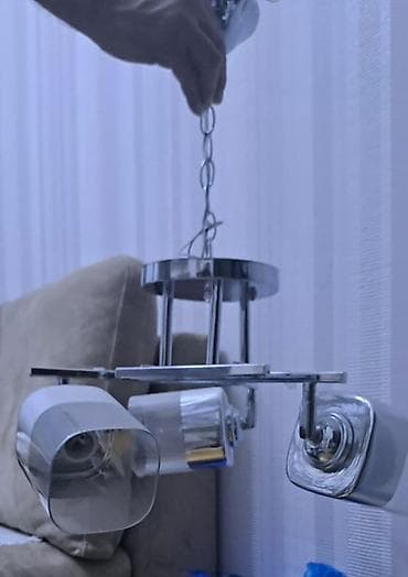 mini projektor: Çılçıraq, 3 lampa, Metal — 2