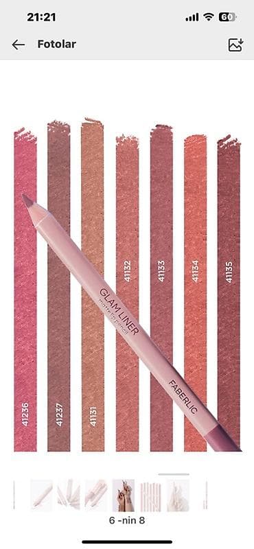 Faberlic Glam Liner – mat dodaq karandaşı - Tip: mat lip pencil (Glam