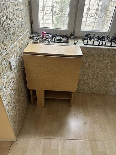 balkon masası: Açılan-bağlanan mətbəx masası - Material: ağac/LDSP örtüklü - — 1