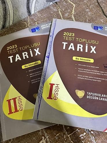 Məhsul: “2023 Test Toplusu – Tarix” (DİM), 2 hissə paketi — 1